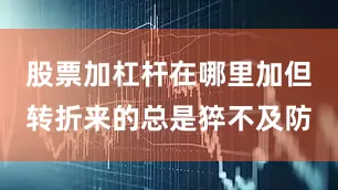 股票加杠杆在哪里加但转折来的总是猝不及防